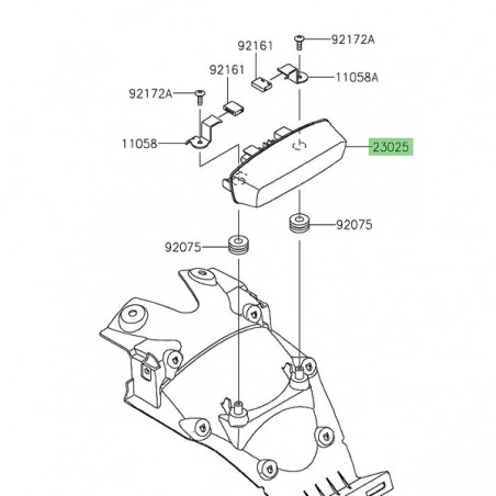 Feux arrière à Leds Kawasaki Eliminator 500 (2024-2025) | Réf. 230250396