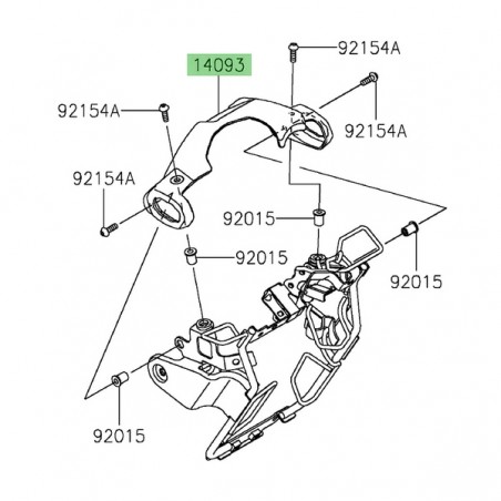 Support clignotants Kawasaki Eliminator 500 (2024-2025) | Réf. 140931303