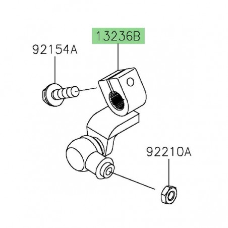 Rotule de sélecteur de vitesse Kawasaki Z900 A2/Full/SE (2025-2026) | Réf. 132360866