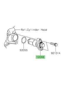 Tendeur de chaîne Kawasaki 120480080 | Moto Shop 35
