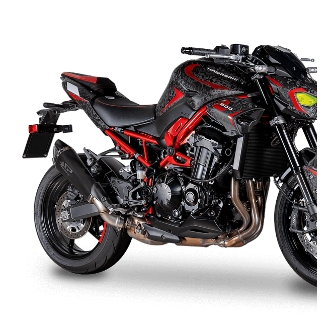 Silencieux Spark Konix Evo Titane Dark Kawasaki Z900 A2/Full/SE (2025-2026) | Réf. GKA0907DOM
