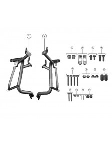 Kit support valises (2x21 litres) Kawasaki 999942273 | Moto Shop 35