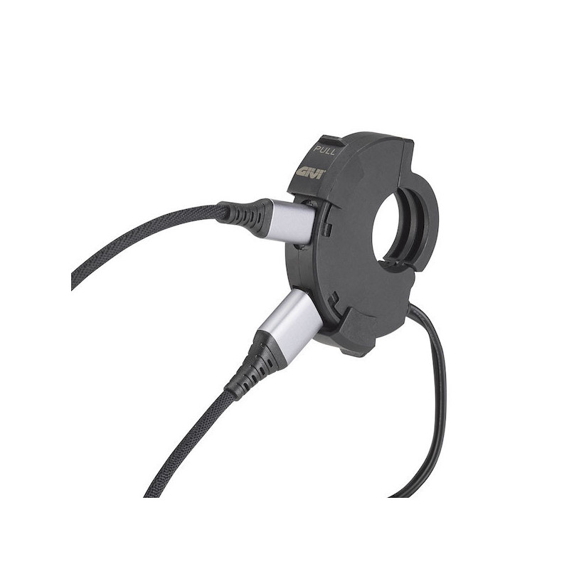 Prise USB guidon GIVI S120 – Double Port USB-A + USB-C | Moto Shop 35