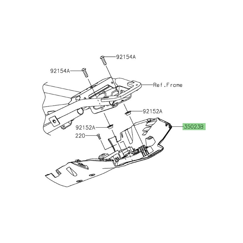 Passage de roue 350230511 Kawasaki Z900 (2025-2026) | Moto Shop 35