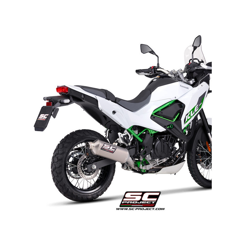 Silencieux SC Project Rally Raid titane K46A-100T Kawasaki KLE500 (2026) | Moto Shop 35