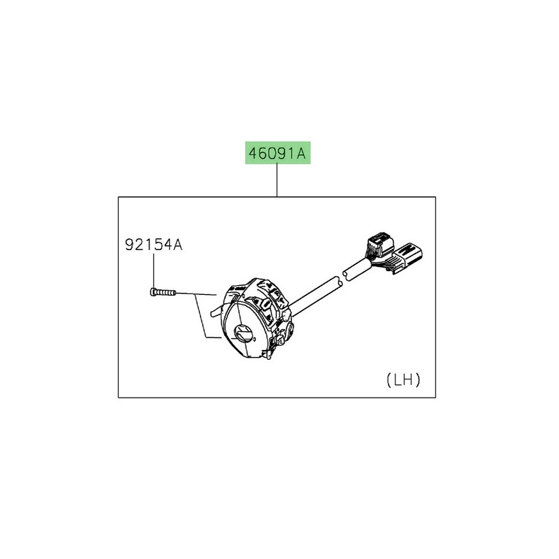 Commodo gauche Kawasaki Z900 (2025-2026) | Réf. 460910660