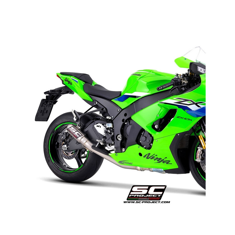 Silencieux SC Project CR-T "décata" Titane Kawasaki Ninja ZX-10R (2026) | Réf. K47A-DET36T