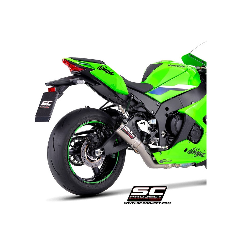 Silencieux SC Project CR-T "décata" Titane Kawasaki Ninja ZX-10R (2026) | Réf. K47A-DET36T