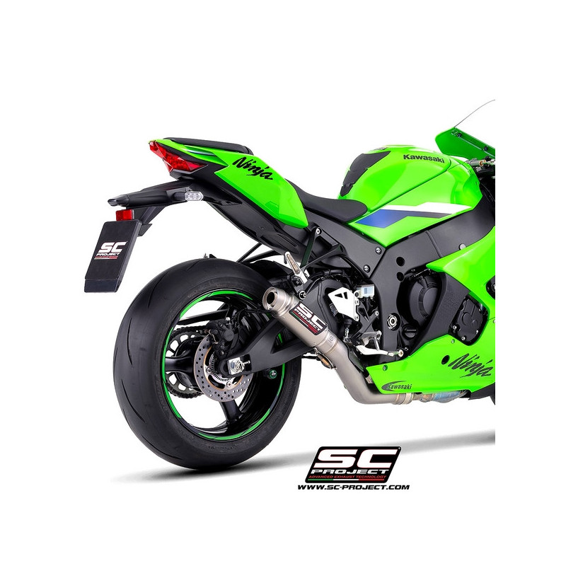 Silencieux SC Project GP70-R "décata" Titane Kawasaki Ninja ZX-10R (2026) | Réf. K47A-DET70T