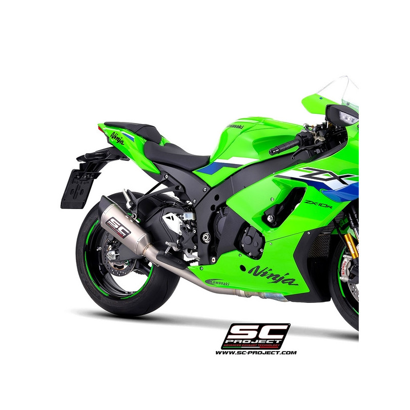 Silencieux SC Project SC1-R 250mm "décata" Titane Kawasaki Ninja ZX-10R (2026) | Réf. K47A-DET91T
