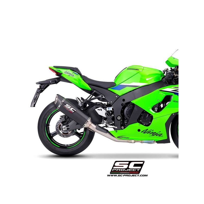 Silencieux SC Project SC1-R 350mm "décata" Carbone Kawasaki Ninja ZX-10R (2026) | Réf. K47A-DET93C
