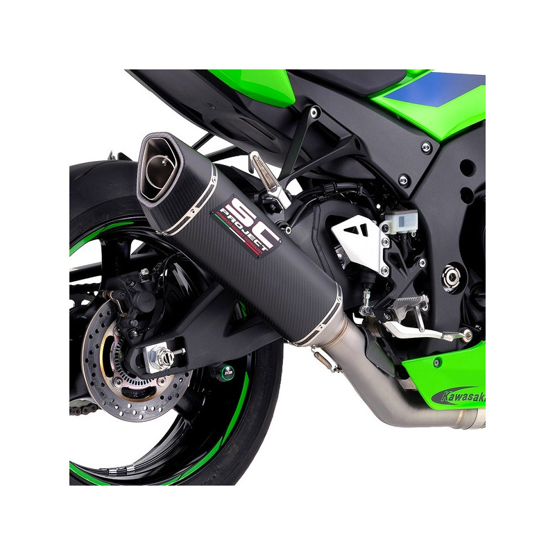 Silencieux SC Project SC1-R 350mm "décata" Carbone Kawasaki Ninja ZX-10R (2026) | Réf. K47A-DET93C