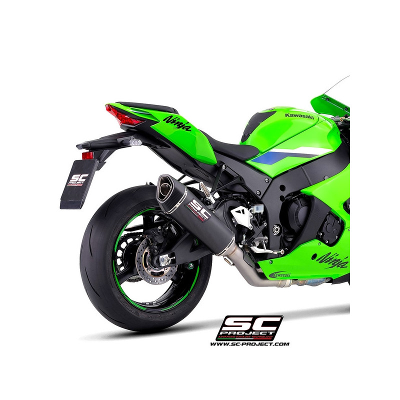 Silencieux SC Project SC1-R 350mm "décata" Carbone Kawasaki Ninja ZX-10R (2026) | Réf. K47A-DET93C
