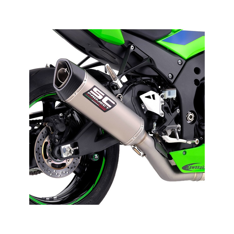 Silencieux SC Project SC1-R 350mm "décata" Titane Kawasaki Ninja ZX-10R (2026) | Réf. K47A-DET93T