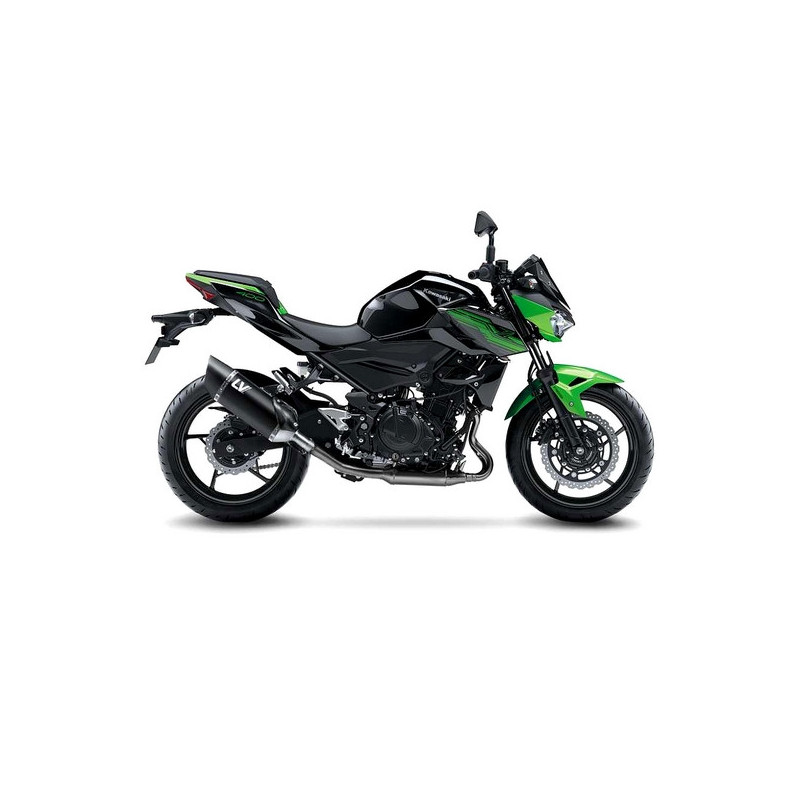 Silencieux LeoVince LV-14R Inox Black Edition Kawasaki Z400 (2019-2023) | Réf. 15607B