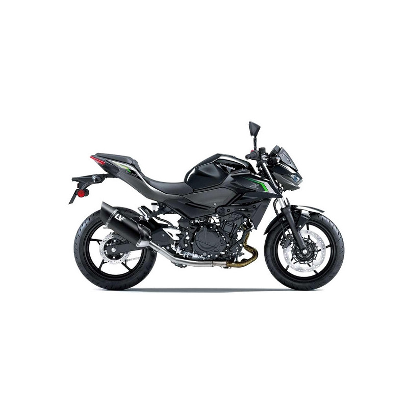 Silencieux LeoVince LV-14R Inox Black Edition Kawasaki Z500 (+SE) (2024-2026) | Réf. 15607B