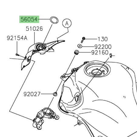 Autocollant neiman Kawasaki 560542582 | Moto Shop 35