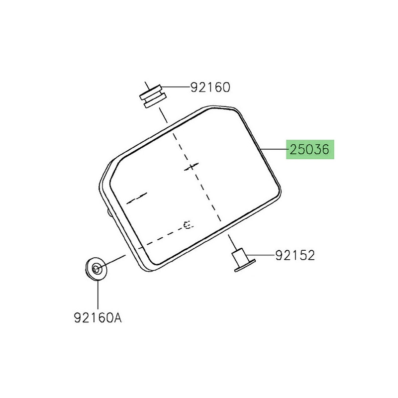 Bloc compteur TFT couleur Kawasaki 250360217 | Moto Shop 35