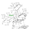Coque arrière gauche peinte Kawasaki Z900 (2025-2026) | Moto Shop 35