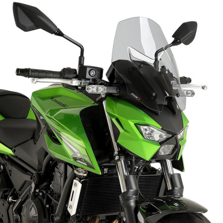 Saute-vent Touring Puig Fumé Clair 23036H Kawasaki Z650 S (2026) | Moto Shop 35