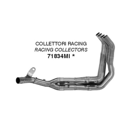 Collecteur racing Arrow 71834MI | Moto Shop 35