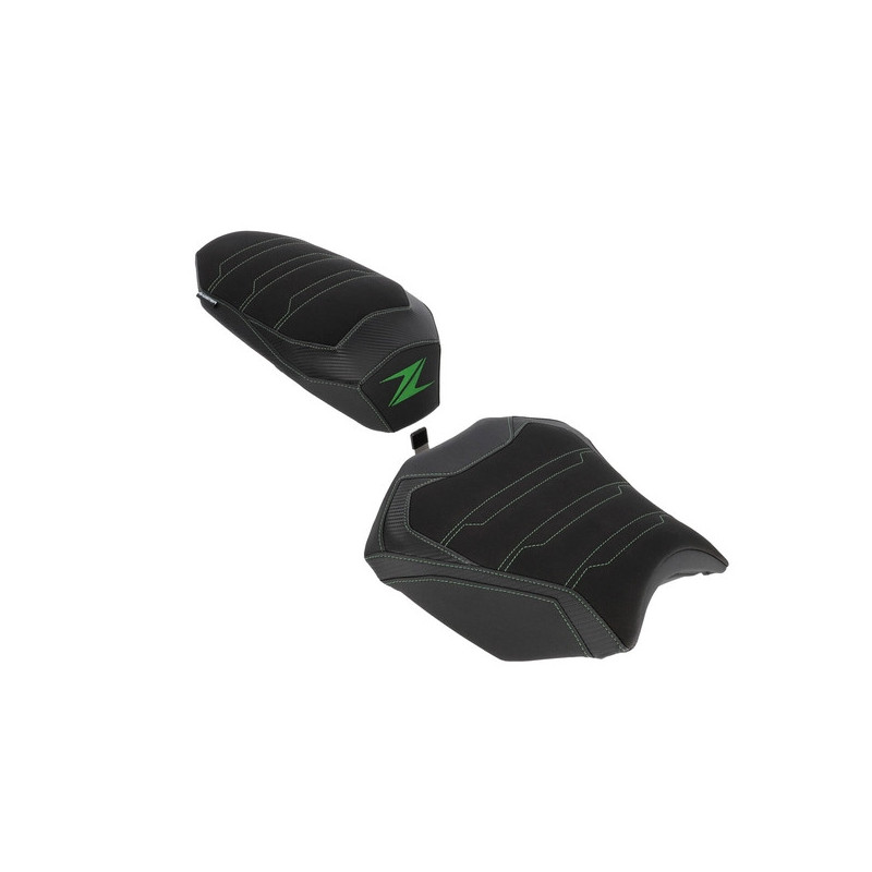 Selles confort Bagster SIT'N GO noir/vert Kawasaki Z650 S (2026-2027) | Moto Shop 35