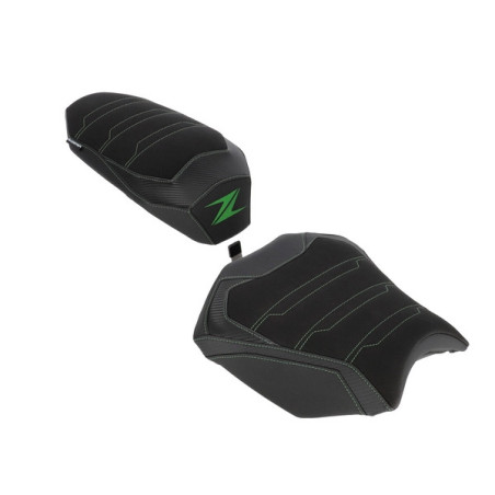 Selles confort Bagster SIT'N GO noir/vert Kawasaki Z650 S (2026-2027) | Moto Shop 35