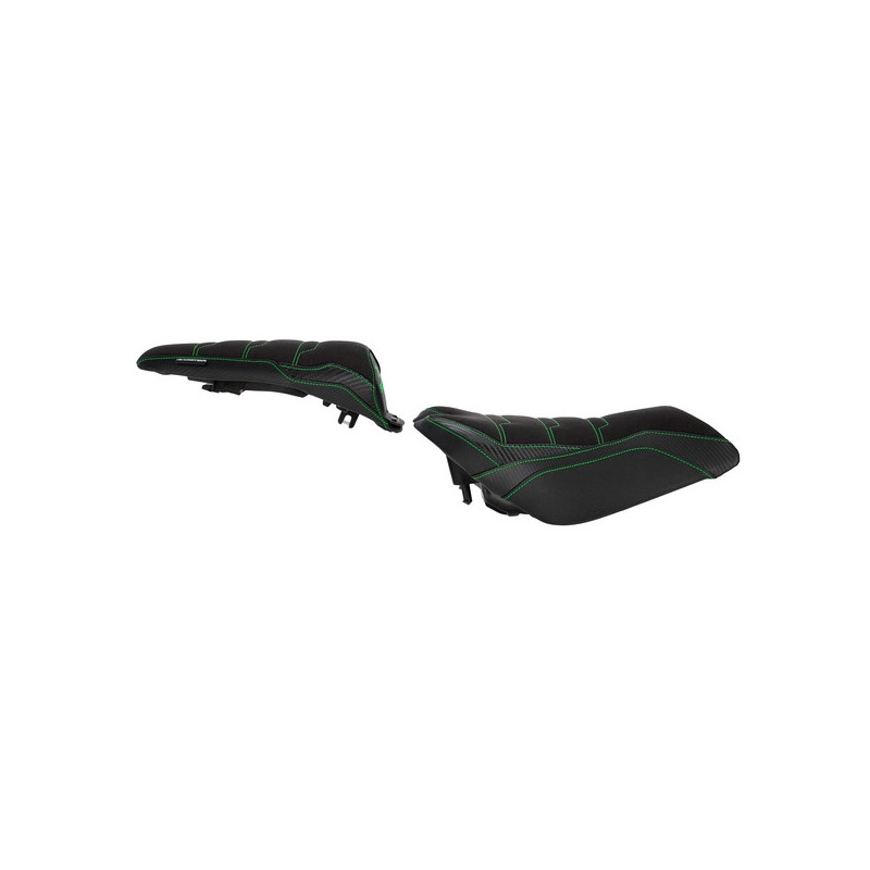 Selles confort Bagster SIT'N GO noir/vert nacré Kawasaki Z900 (2025-2027) | Moto Shop 35