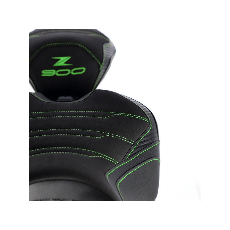 Selles confort Bagster SIT'N GO noir/vert nacré Kawasaki Z900 (2025-2027) | Moto Shop 35