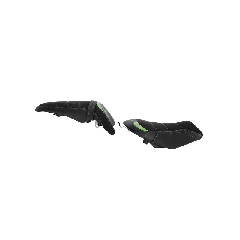 Selles confort Bagster SIT'N GO noir/vert  Kawasaki Z650 (2020-2025) | Moto Shop 35
