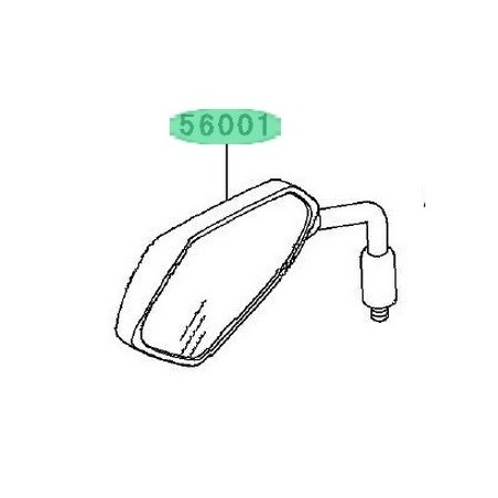 RETROVISEUR GAUCHE ER6 560010125