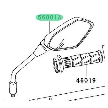 RETROVISEUR DROIT ER6 560010126