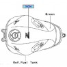 autocollant réservoir Z800 vert