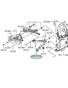 cache pivot gauche Z800 noir 14092096245L