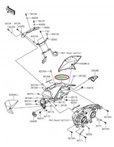 tête de fourche centre Z800e 55028042818T          