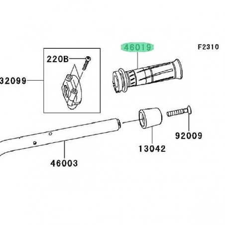 GRIP-ASSY THROTTLE