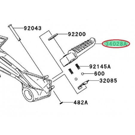 REPOSE PIED ARRIERE DROIT "Z" 340280005