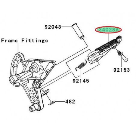 REPOSE PIED AVANT DROIT "Z" 340280093