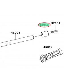 EMBOUT DE GUIDON Z1000 2010-2013 130425001