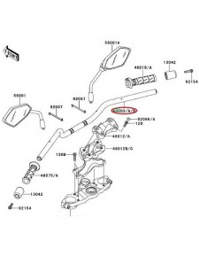 GUIDON NOIR VERSYS 650 2014                       