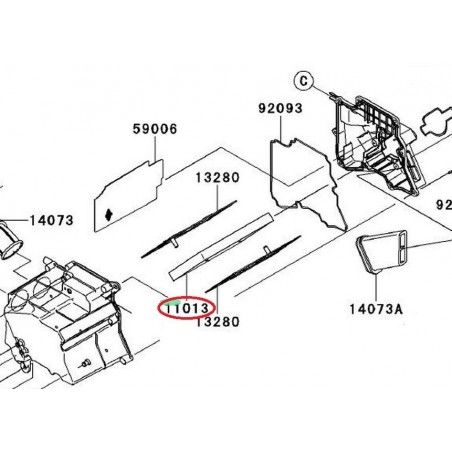 FILTRE A AIR NINJA 250 110130020