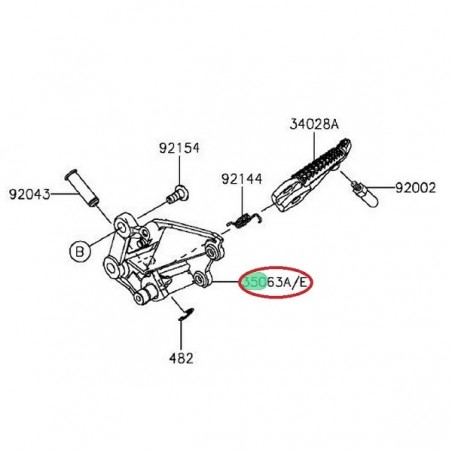 STAY STEP HOLDER FR RH 350631000