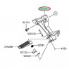 PLATINE REPOSE-PIED ARRIERE GAUCHE NINJA 300 2013-2014                