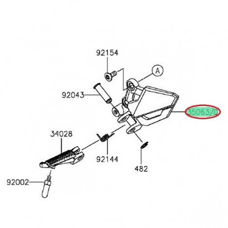 STAY STEP HOLDER FR LH