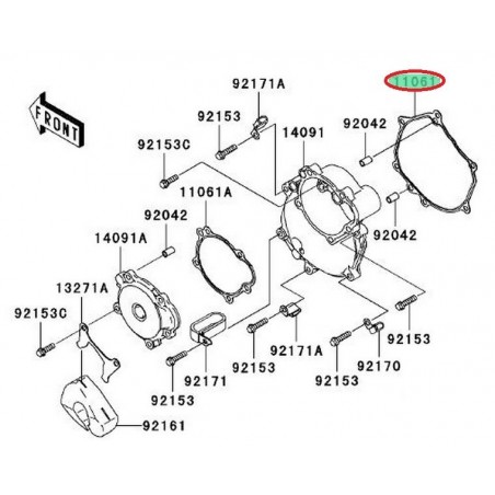 CARTER DEMARREUR "JOINT" ZX10R 110610047
