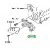 PLATINE REPOSE-PIED AVANT GAUCHE ZX10R 2004-2005                          