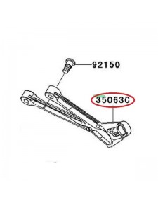PLATINE REPOSE-PIED ARRIERE DROITE ZX10R 2004-2005                           