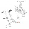 PEDALE DE FREIN ARRIERE ZX10R 2004-2005                 