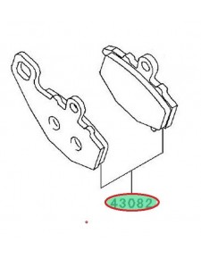 PLAQUETTES FREIN ARRIERE 430820004