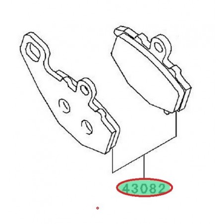 PLAQUETTES FREIN ARRIERE 430820004